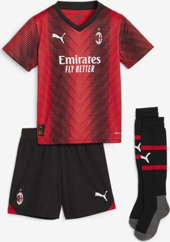 Survêtement 'AC Milan' PUMA en rouge : devant