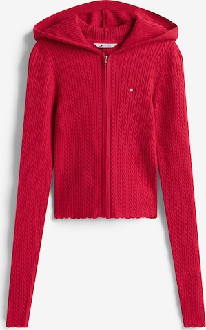 Tommy Jeans Вязаная кофта 'ESSENTIAL' в Красный: спереди