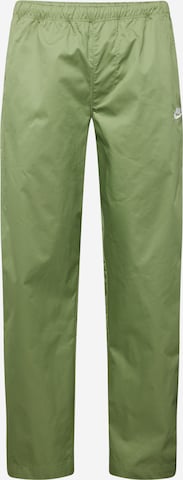 Nike Sportswear Lużny krój Spodnie 'CLUB' w kolorze zielony: przód