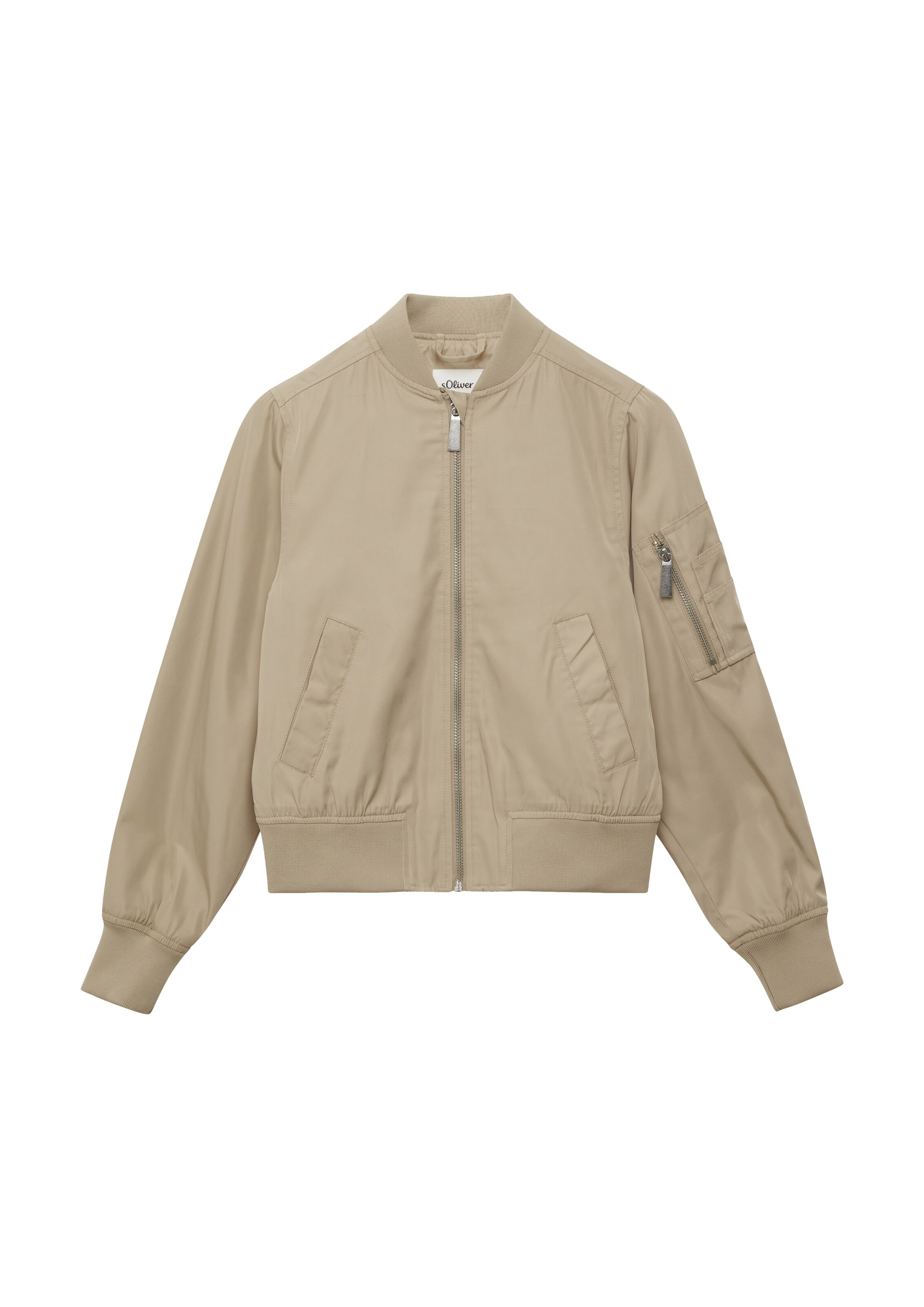 s.Oliver Übergangsjacke in Beige: Vorderseite