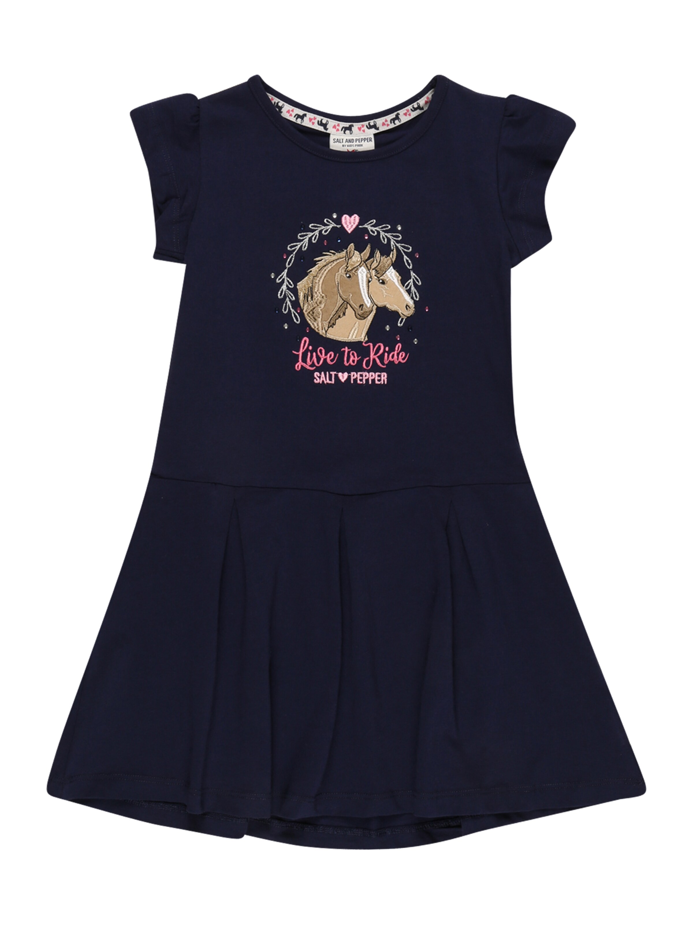 SALT AND PEPPER Kleid 'Horse Club' in Blau: Vorderseite