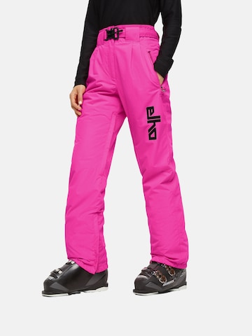 elho Tapered Outdoor trousers 'ENGADIN 89' in Pink: front