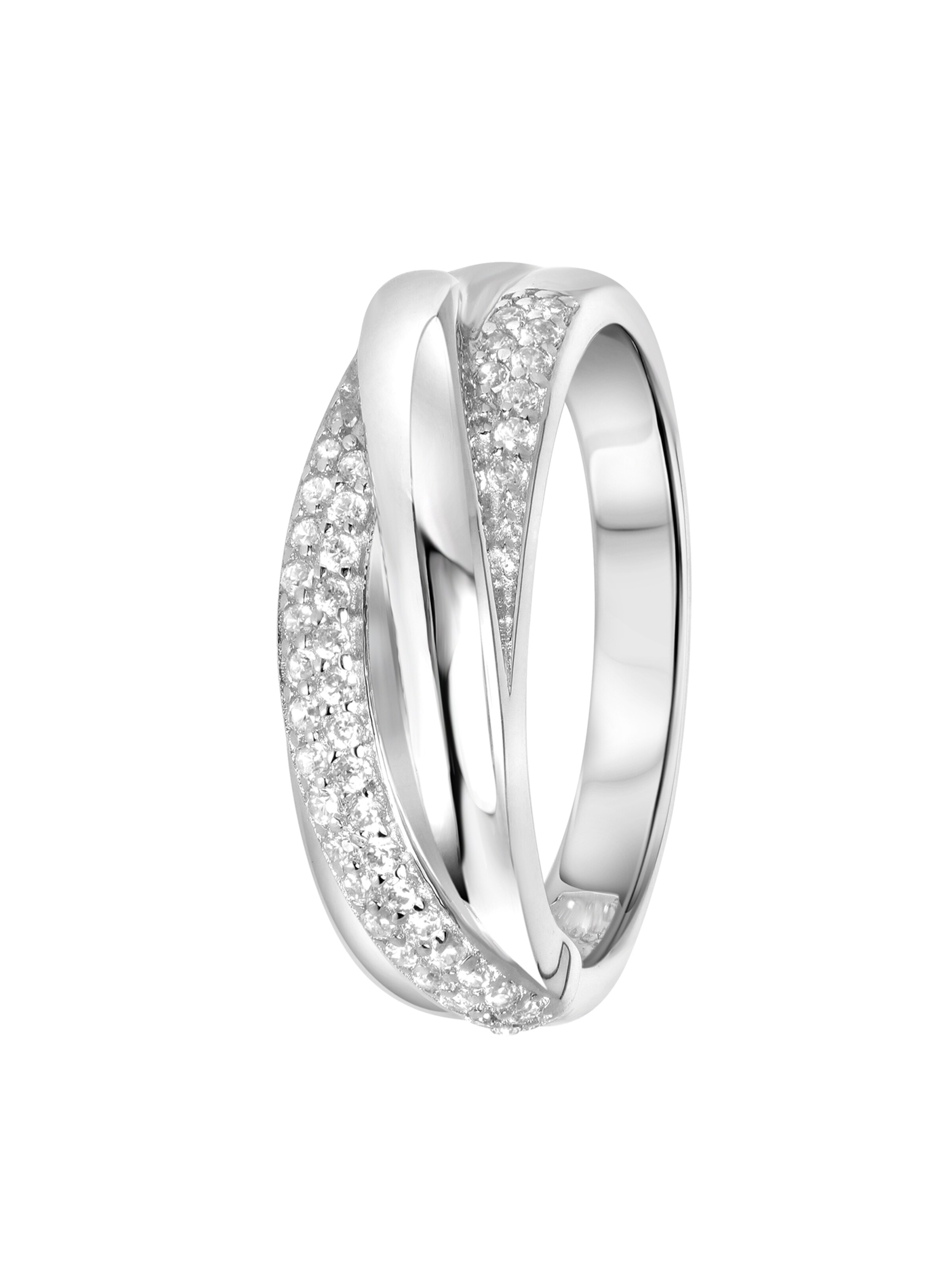 Lucardi Ring in Silver: front