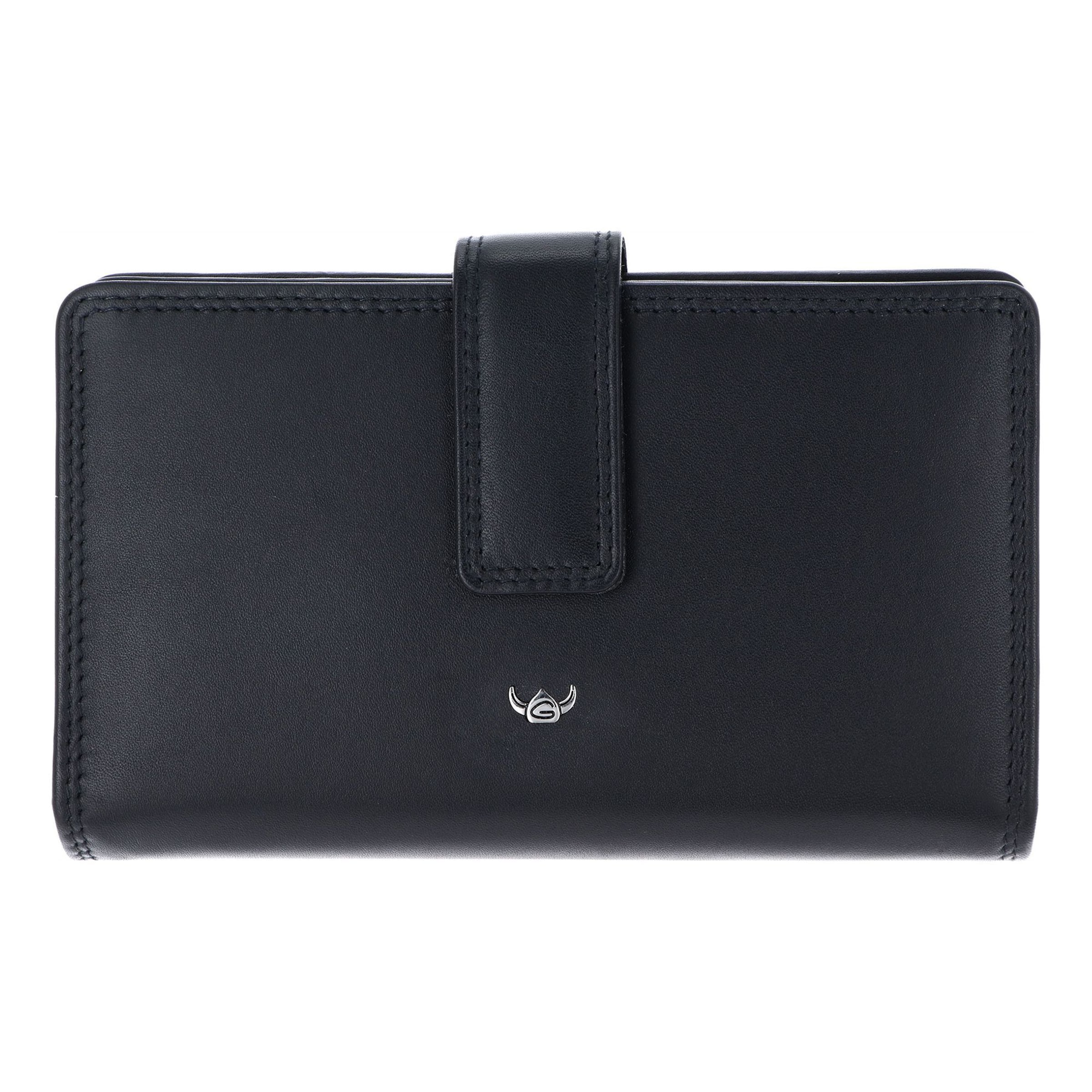 Porte-monnaies GOLDEN HEAD en noir : devant