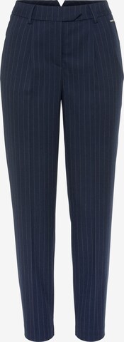 HECHTER PARIS Slim fit Pleated Pants in Blue: front