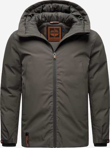 STONE HARBOUR Winter Jacket in Grey: front