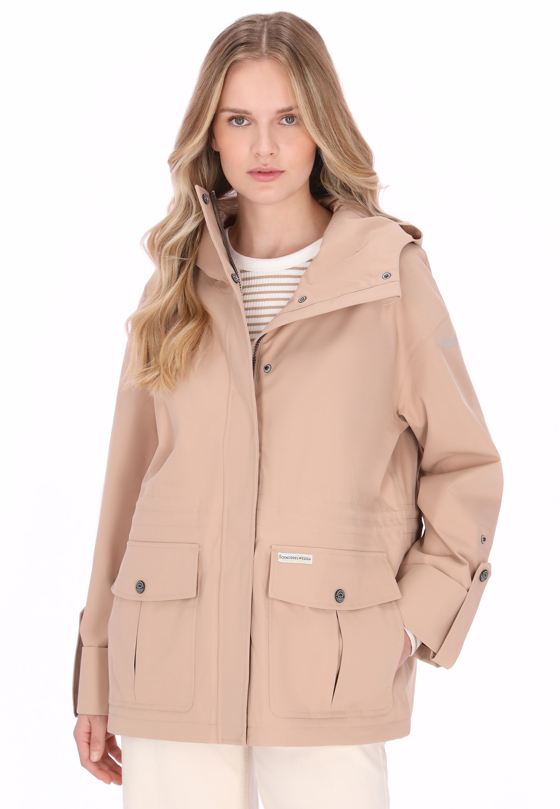 Schmuddelwedda - Casaco funcionais em bege: frente
