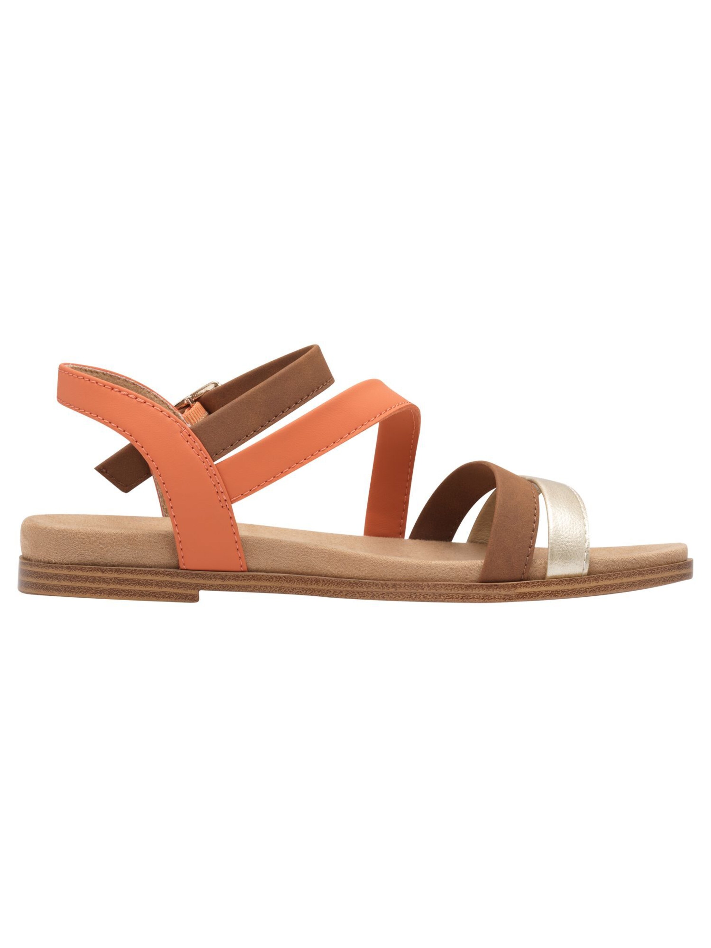 s.Oliver Strap Sandals in Orange