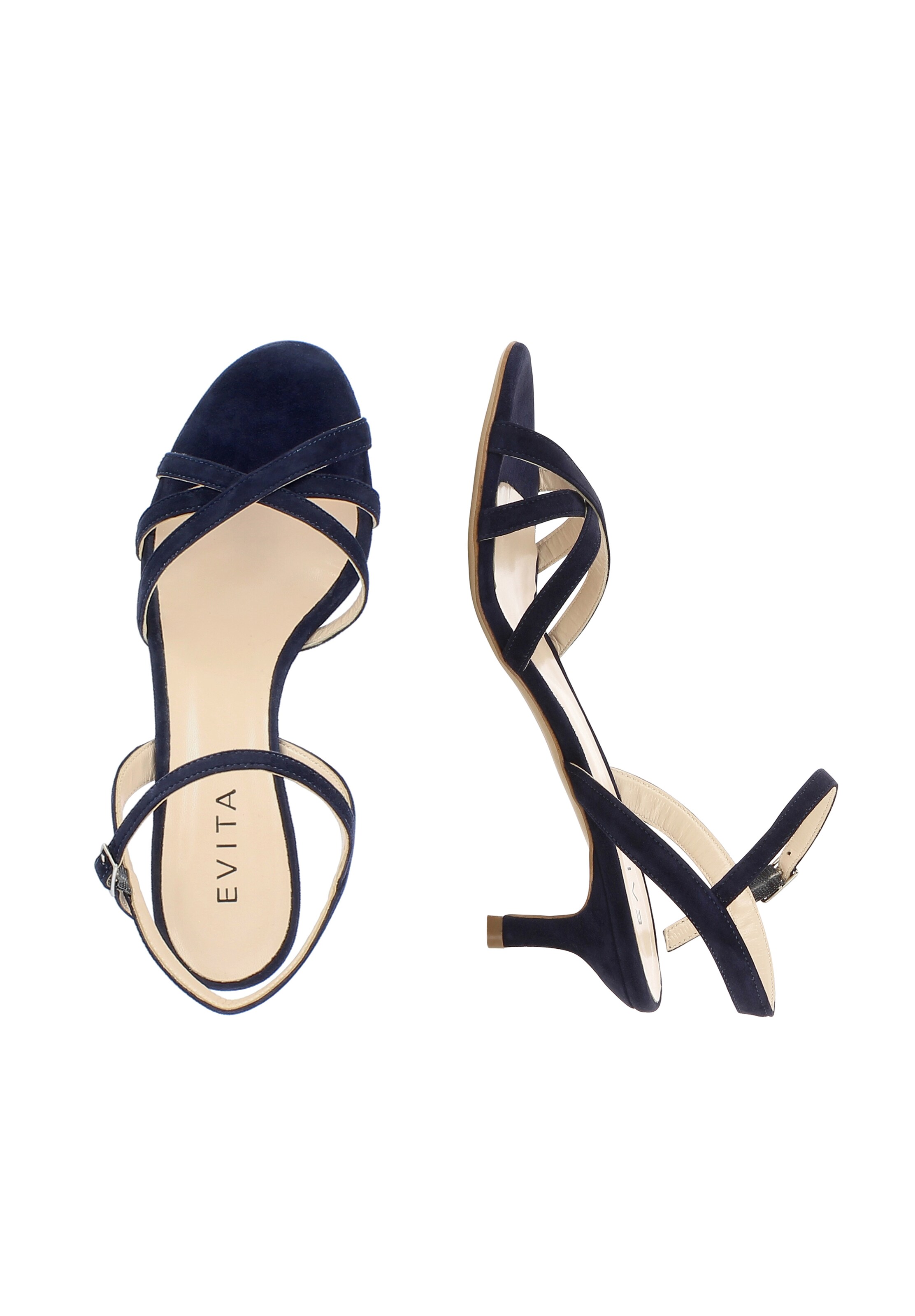 EVITA Strap Sandals in Blue