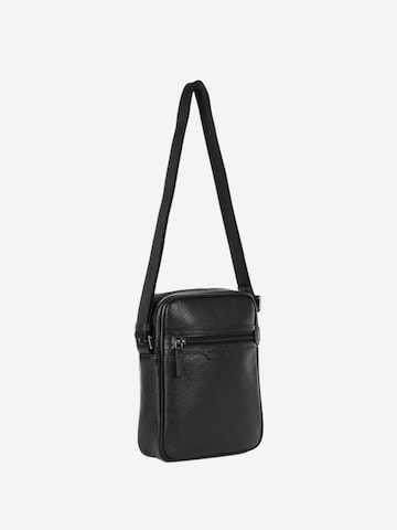 Sac à bandoulière 'Lancaster Sac trotteur Zippée Milano Gentlemen' LANCASTER Paris en noir