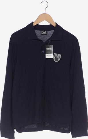 EA7 Emporio Armani Shirt in XL in Blue: front