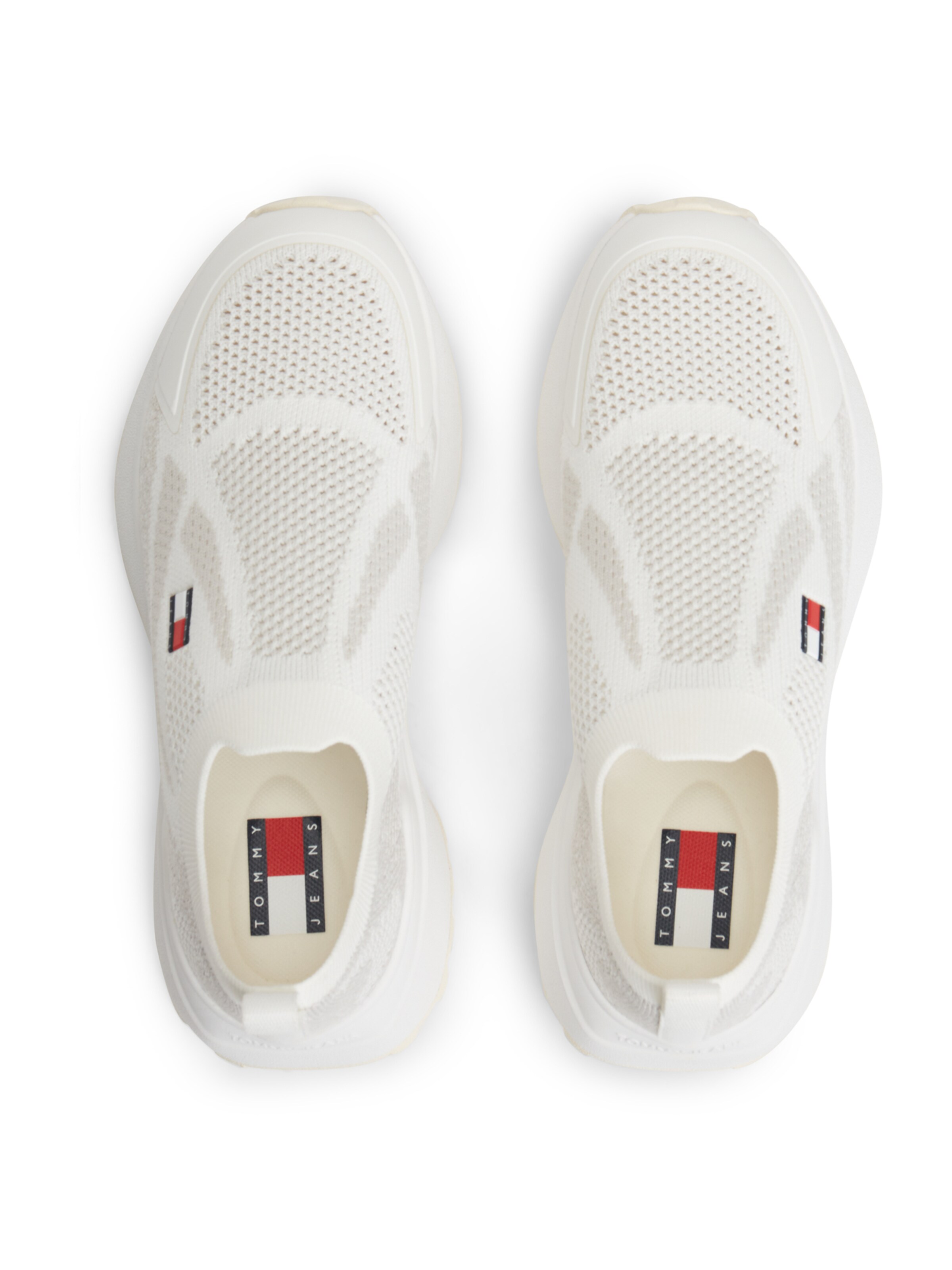 Tommy Jeans Спортни обувки Slip On в бяло