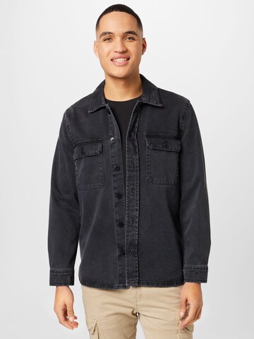 Lindbergh Regular fit Button Up Shirt in Grey: front