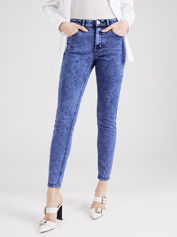 Skinny Jean TAIFUN en bleu : devant