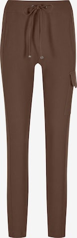 Pantalon cargo MADELEINE en marron : devant