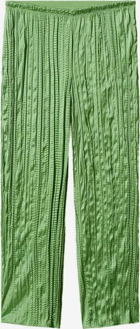 MANGO Kalhoty – zelená: přední strana