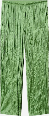 MANGO Loose fit Pants in Green: front