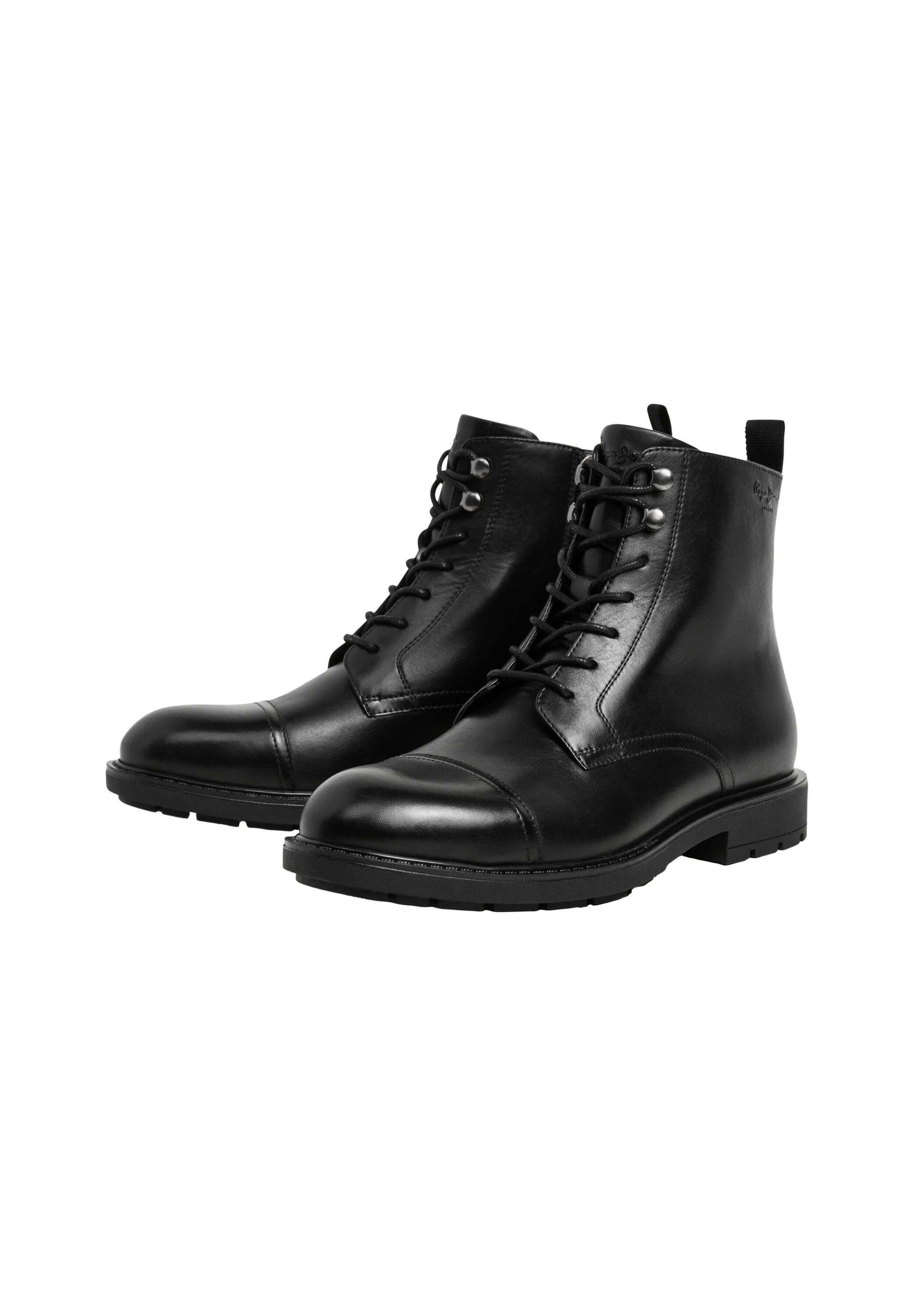 Pepe Jeans - Botas con cordones 'Hunters North' en negro