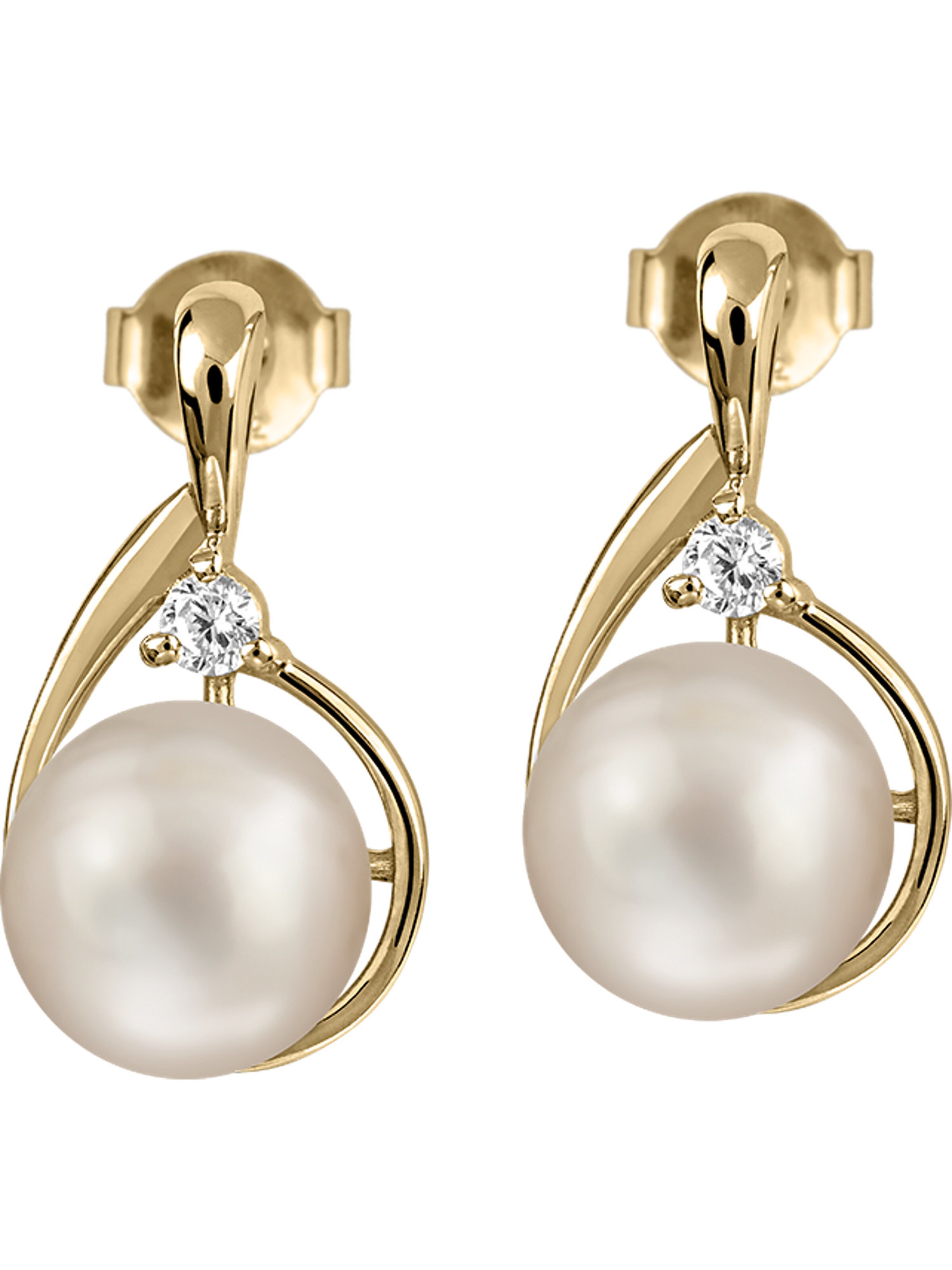 Jacques Lemans Ohrringe in Gold: Vorderseite