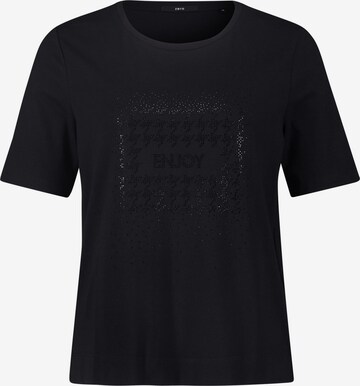 zero T-Shirt in Schwarz: predná strana