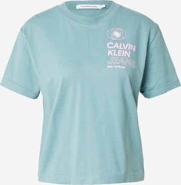 Calvin Klein Jeans Shirt in Blauw: voorkant