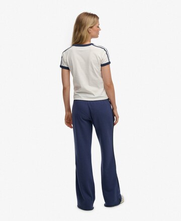 Superdry Flared Pants 'Athletic Essentials' in Blue