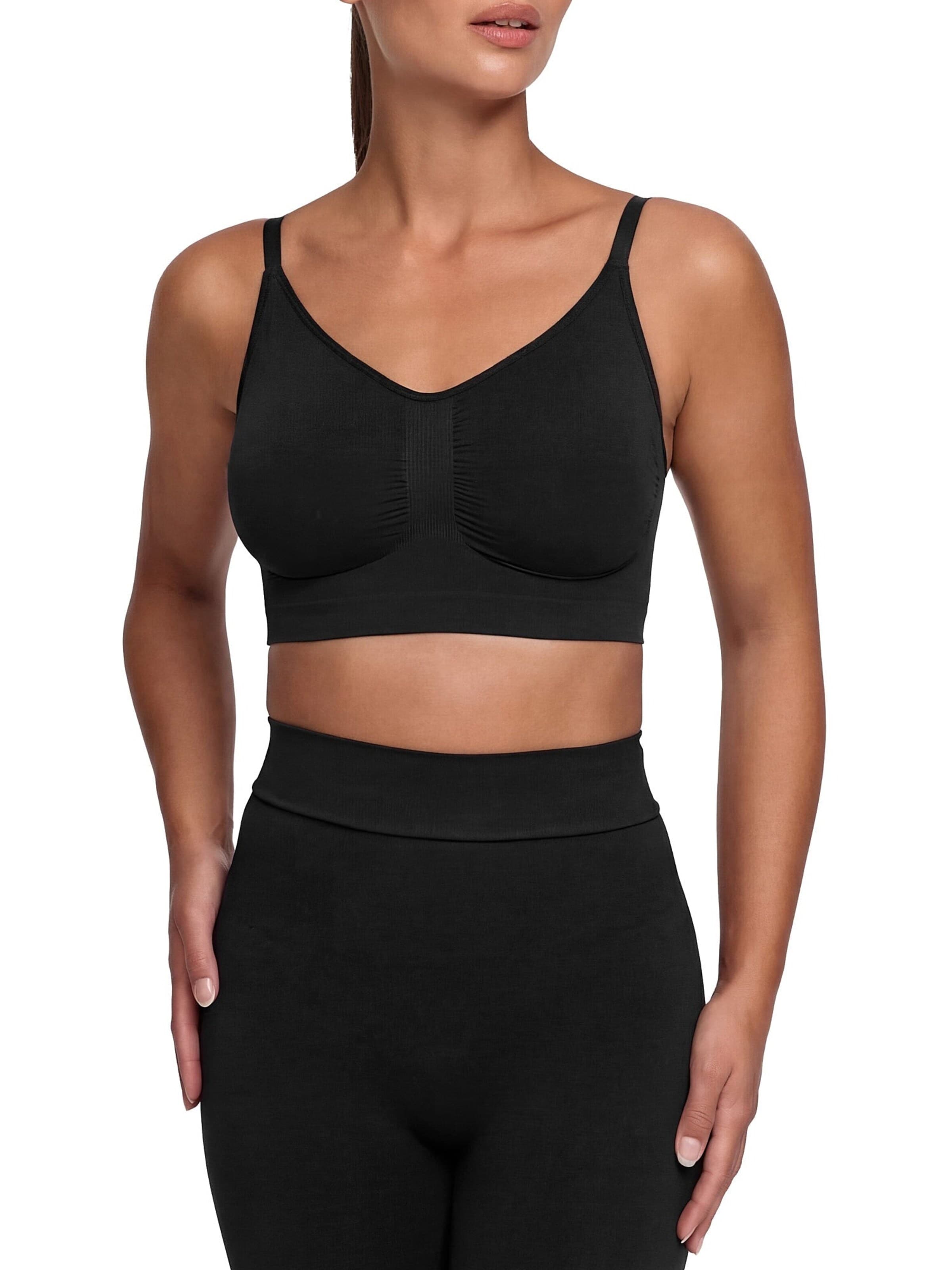 Bustier Soutien-gorge 'Comfort Bralette' cfab (formerly creamy fabrics) en noir : devant