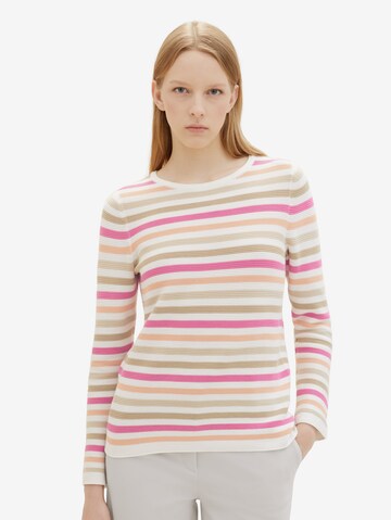 TOM TAILOR Sweater in Pink: front