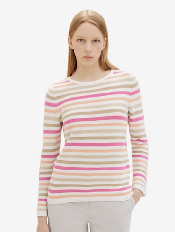 Pull-over TOM TAILOR en rose : devant