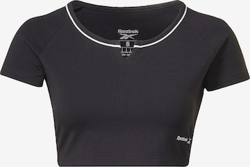 Reebok Sport Funkcionalna majica | črna barva: sprednja stran