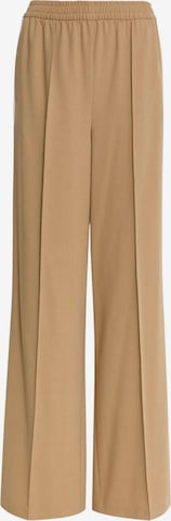 Wide Leg Pantalon Marks & Spencer en beige : devant