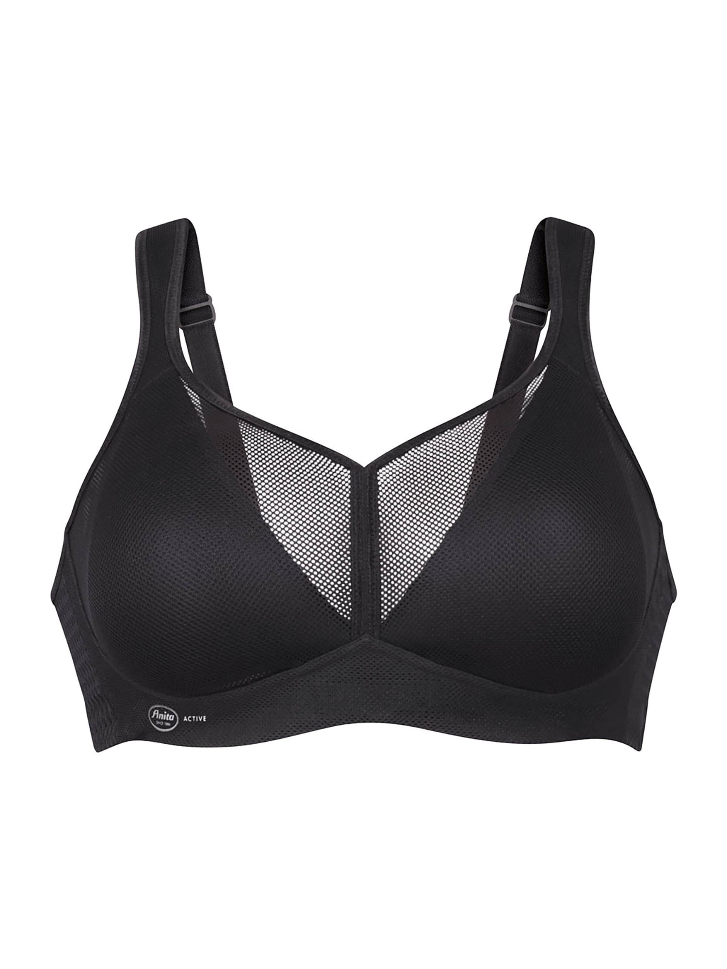 ANITA Bra 'air control DeltaPad' in Black: front