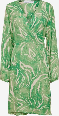 Robe SELECTED FEMME en vert : devant