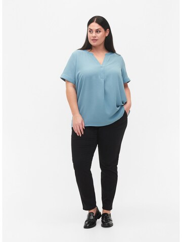 Zizzi Bluse 'Vanni' in Blau