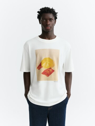 Thinking MU T-Shirt 'ERIC' in Weiß: Vorderseite