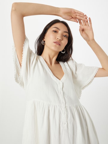 ICHI Shirt Dress in White