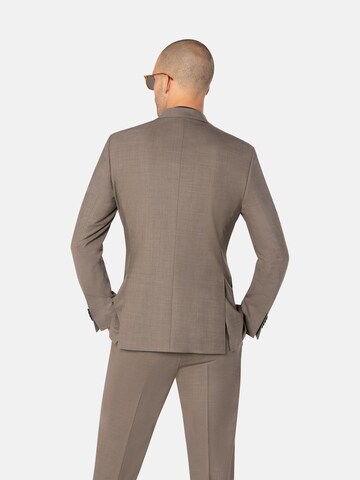 Coupe regular Veste de costume 'MARIO' BENVENUTO en marron