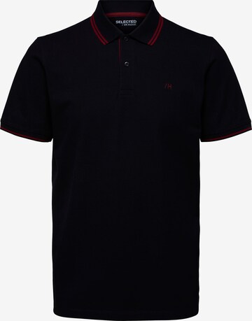 Tricou 'Aze' de la SELECTED HOMME pe negru: față