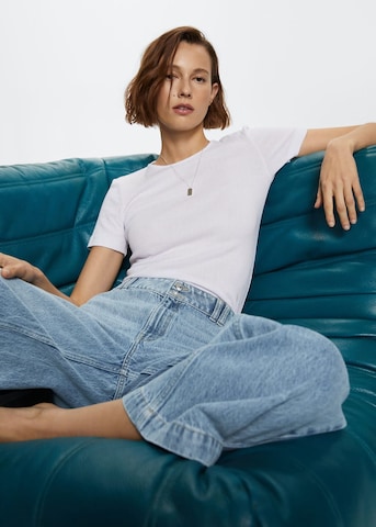 Wide Leg Jean 'Culotte' MANGO en bleu