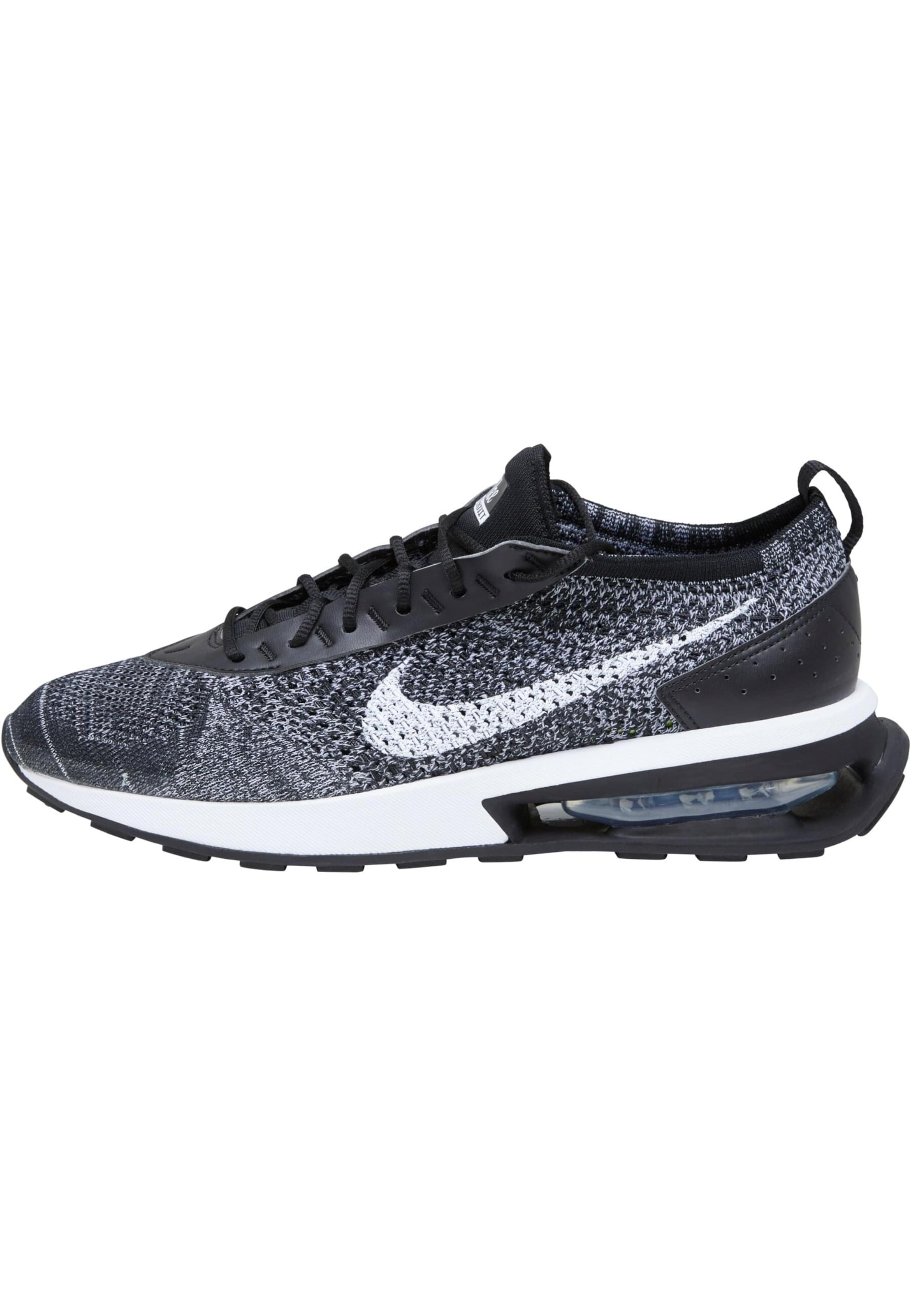 NIKE Platform trainers 'Air Max Flyknit Racer' in Black: front