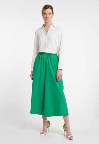 Wide leg Pantaloni di DreiMaster Klassik in verde