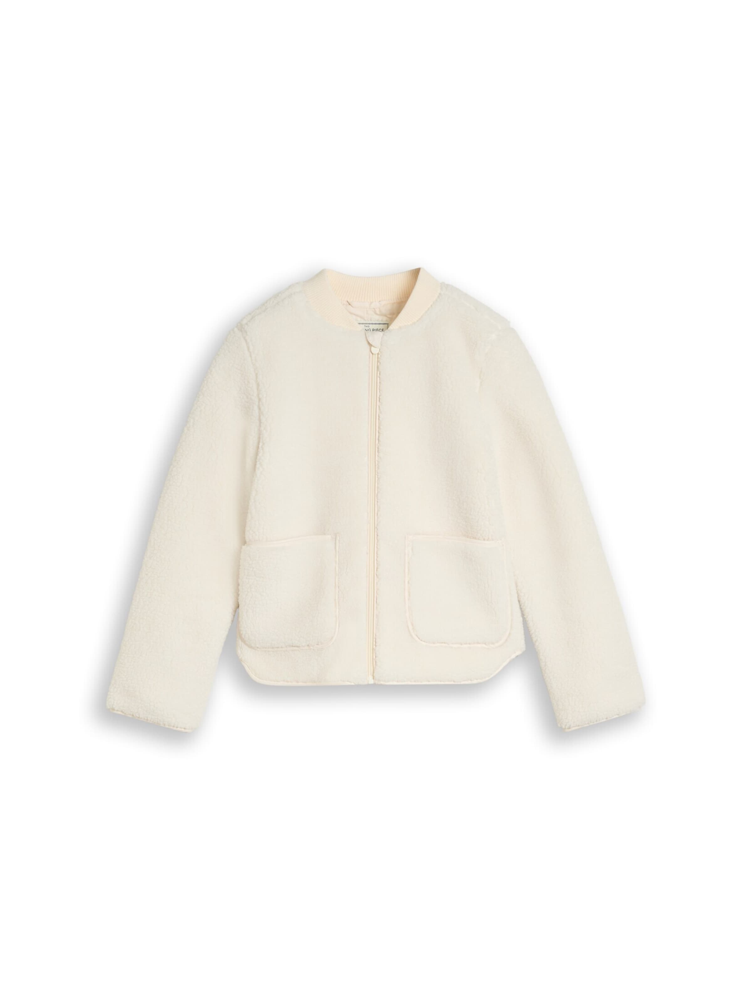 TOM TAILOR Between-season jacket in White: front