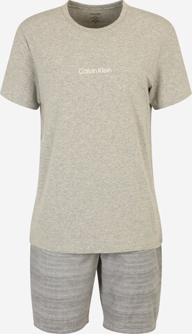 Pyjama court Calvin Klein Underwear en gris : devant