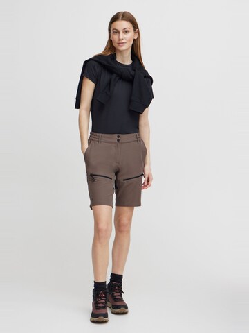 North Bend Regular Outdoor trousers 'Ava' in Brown