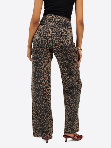 BRAVE SOUL Wide leg Jeans in Bruin