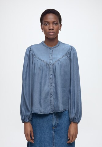 rosemunde - Blusa 'RWDallas' en azul: frente