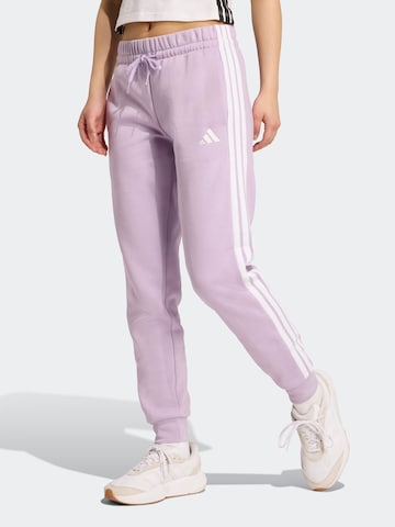 ADIDAS SPORTSWEAR Tapered Sportsbukser i lilla: forside