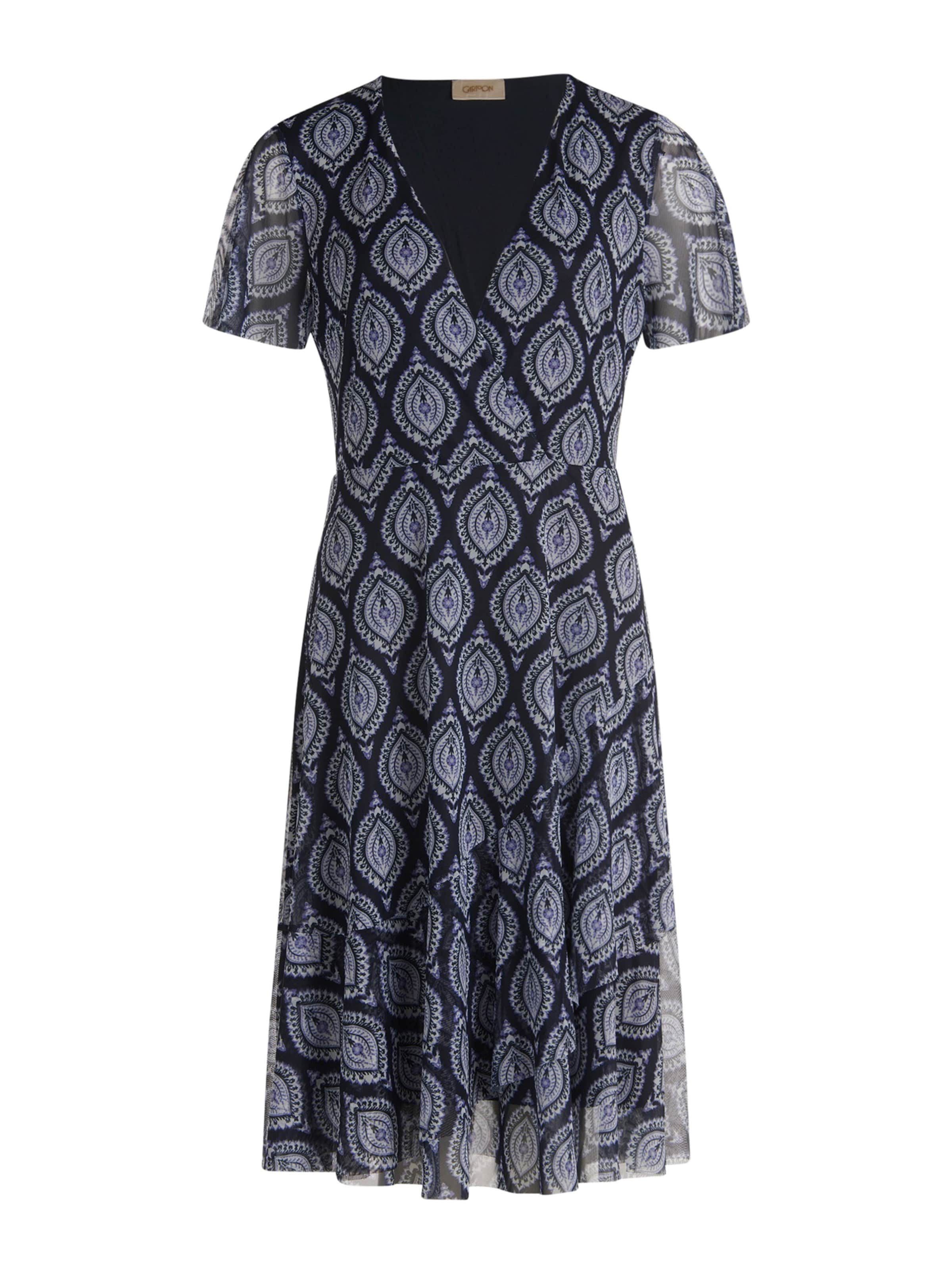 Cartoon Kleid in Blau: Vorderseite