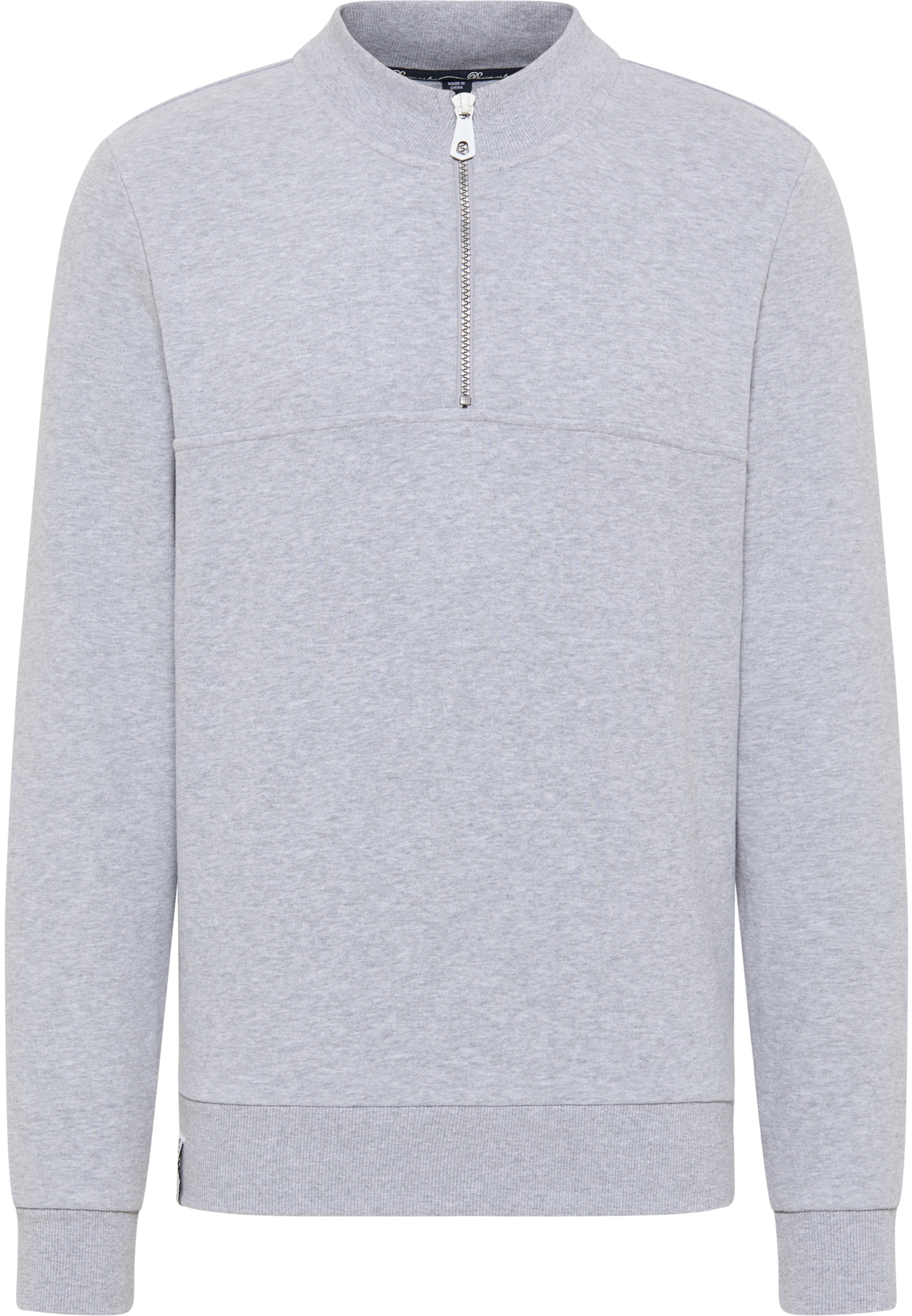 DreiMaster Maritim Pullover in Grau: Vorderseite