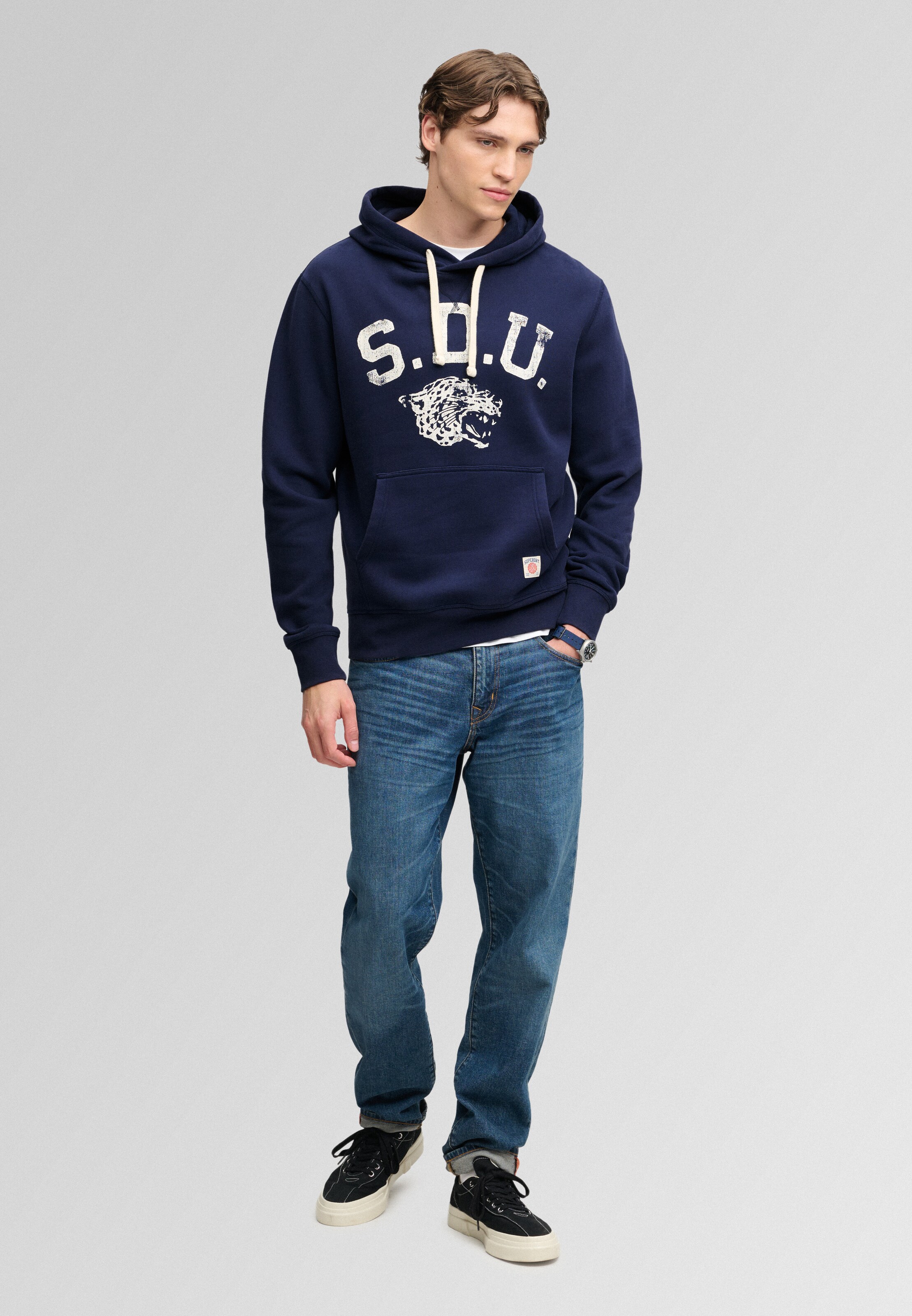 Sweat-shirt Superdry & Co en gris
